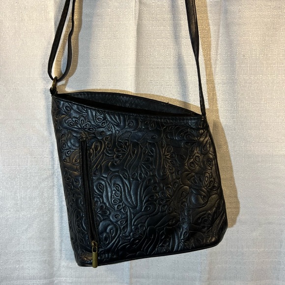 no brand Bags Leather Black Crossbody Purse Asymmetrical Poshmark